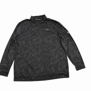 PXG Black Camo 1/4 Quarter Zip Mens XXL Pullover Long Sleeve Golf Shirt Stretch